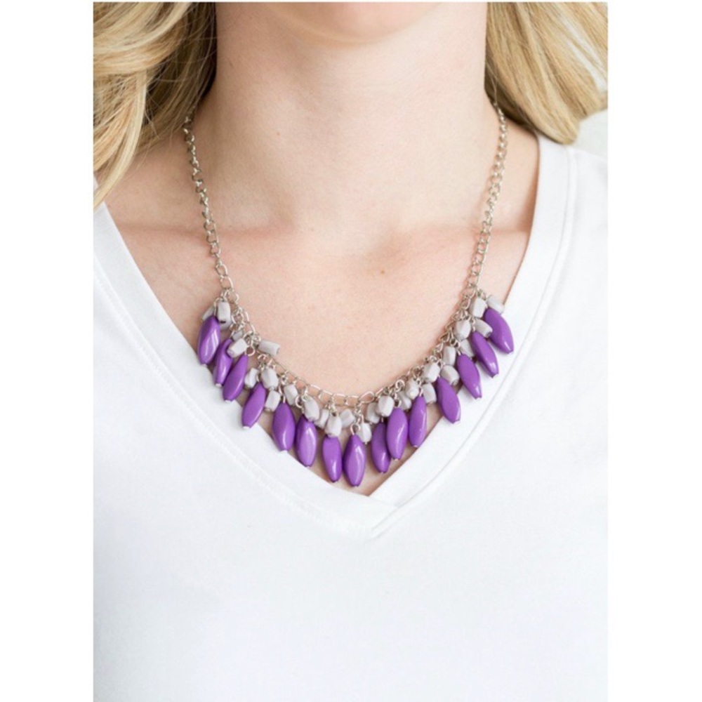 Beaded Binge Necklace & Earring Set